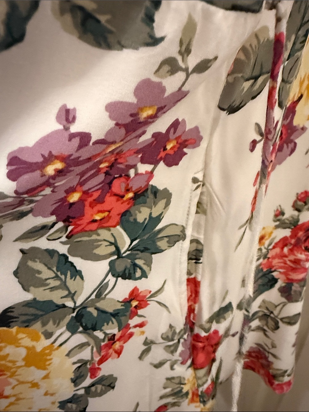 Abercrombie & Fitch White Floral Button-Front Slip Dress, Small - Picture 2 of 8